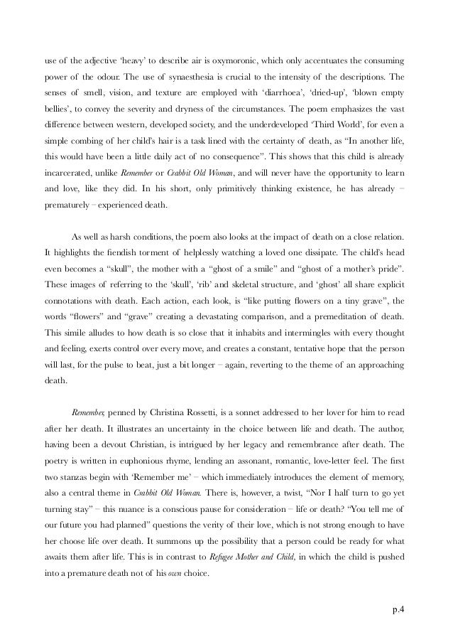 Essay about an old woman image