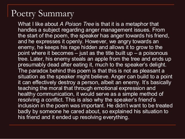 the message behind a poison tree essay Gcse english literature poems learning resources for adults, children, parents and teachers. the message behind a poison tree essay Gcse english literature poems learning resources for adults, children, parents and teachers.