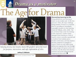 Drama as a motivator 