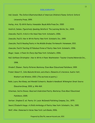 Poetry elements | PDF