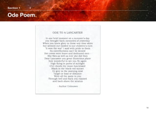 Section 1
Ode Poem
19
 