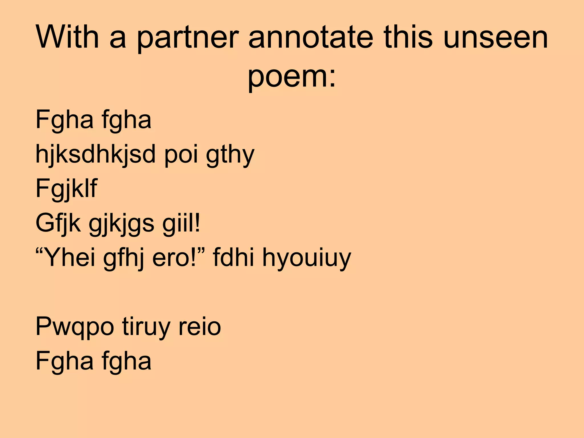 Poetry from other cultures | PPT