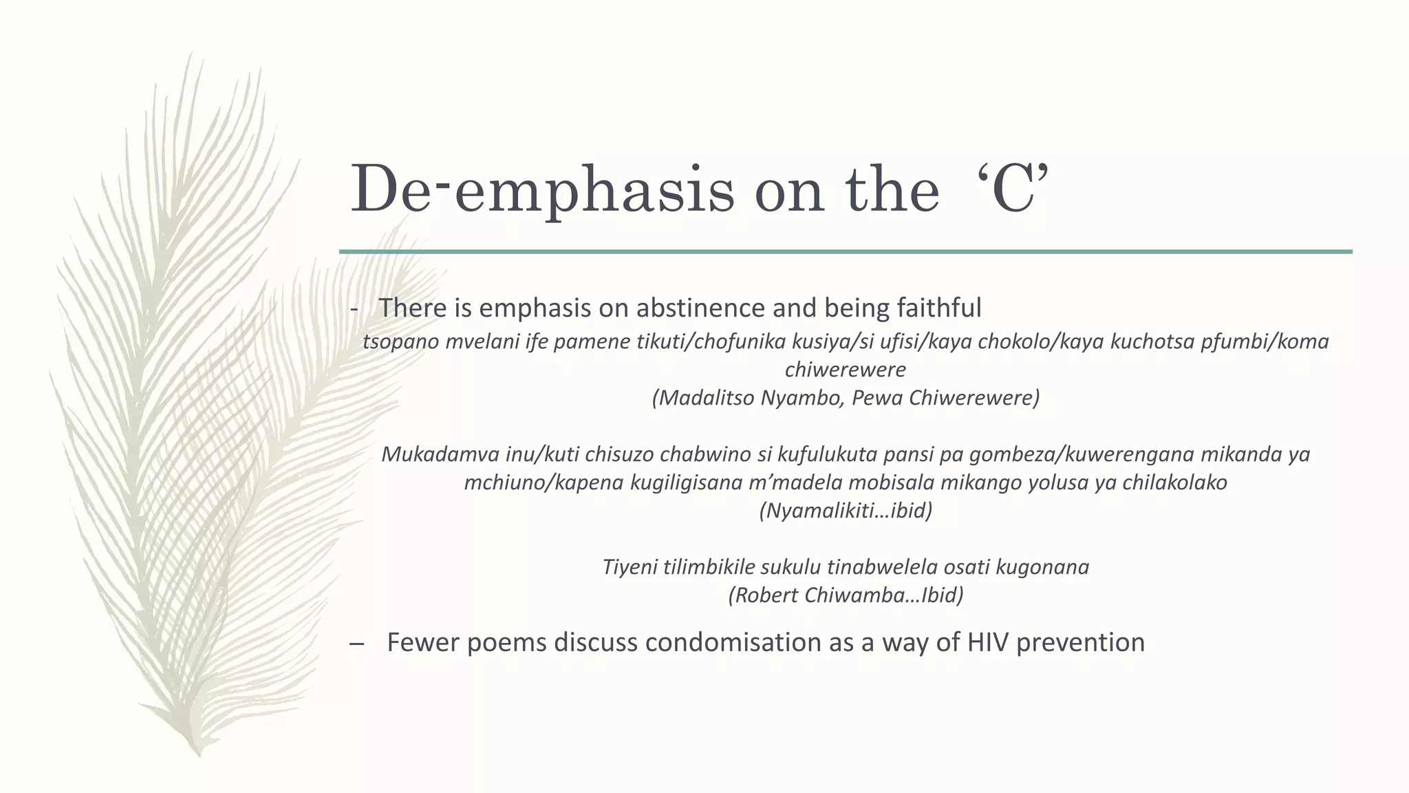 Poetry in the time of HIV and AIDS | PPT