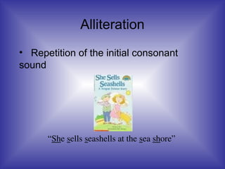 Alliteration Using Fish Examples Poetry Lesson Cornell Notes for Year 7.ppt