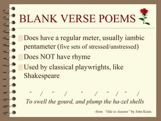 Poetry notes | PPTX