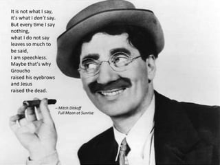 THE POETRY OF LIFE -- Mitch Ditkoff