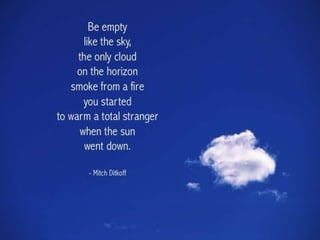 THE POETRY OF LIFE -- Mitch Ditkoff