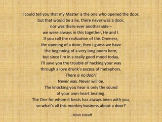 THE POETRY OF LIFE -- Mitch Ditkoff