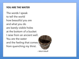 THE POETRY OF LIFE -- Mitch Ditkoff