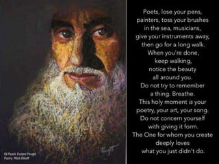 THE POETRY OF LIFE -- Mitch Ditkoff