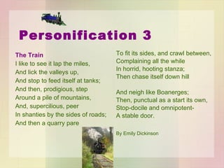 Tank Personification Poetry Party Directions Jan 11 | PPT