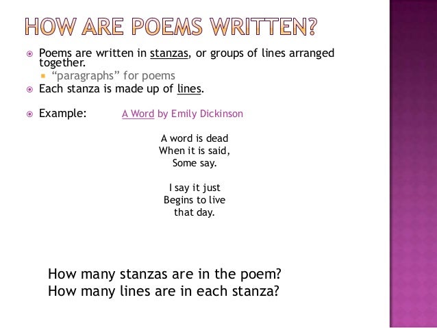example of stanza