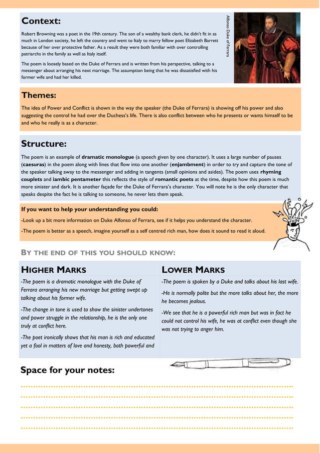 AQA Power and Conflict Poetry Revision Guide | PDF