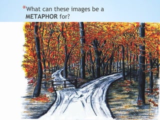 *What can these images be a
METAPHOR for?

 