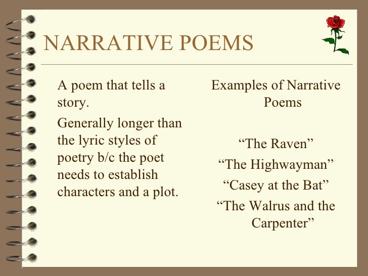 How to write narrative poetry