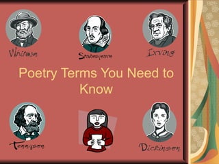 Poetry Terms You Need to Know 