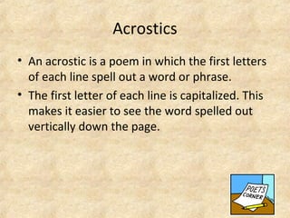 Poetry types 03 23-41 | PPT