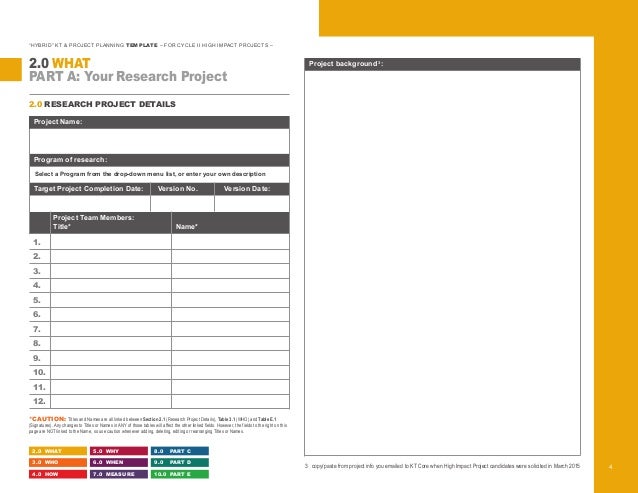 hybrid kt project planning template