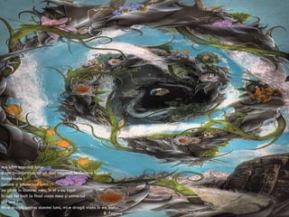 A m iubit această lume şi am înconjurat-o, ca un vrej vegetal, cu fiecare fibră a fiinţei mele ! Lumina şi întunericul lumii au plutit în lăuntrul meu, în el s-au topit în aşa fel încît la final viaţa mea şi universul sînt una ! Mi-e dragă lumina acestei lumi, mi-e dragă viaţa în ea însăşi. R. Tagore 