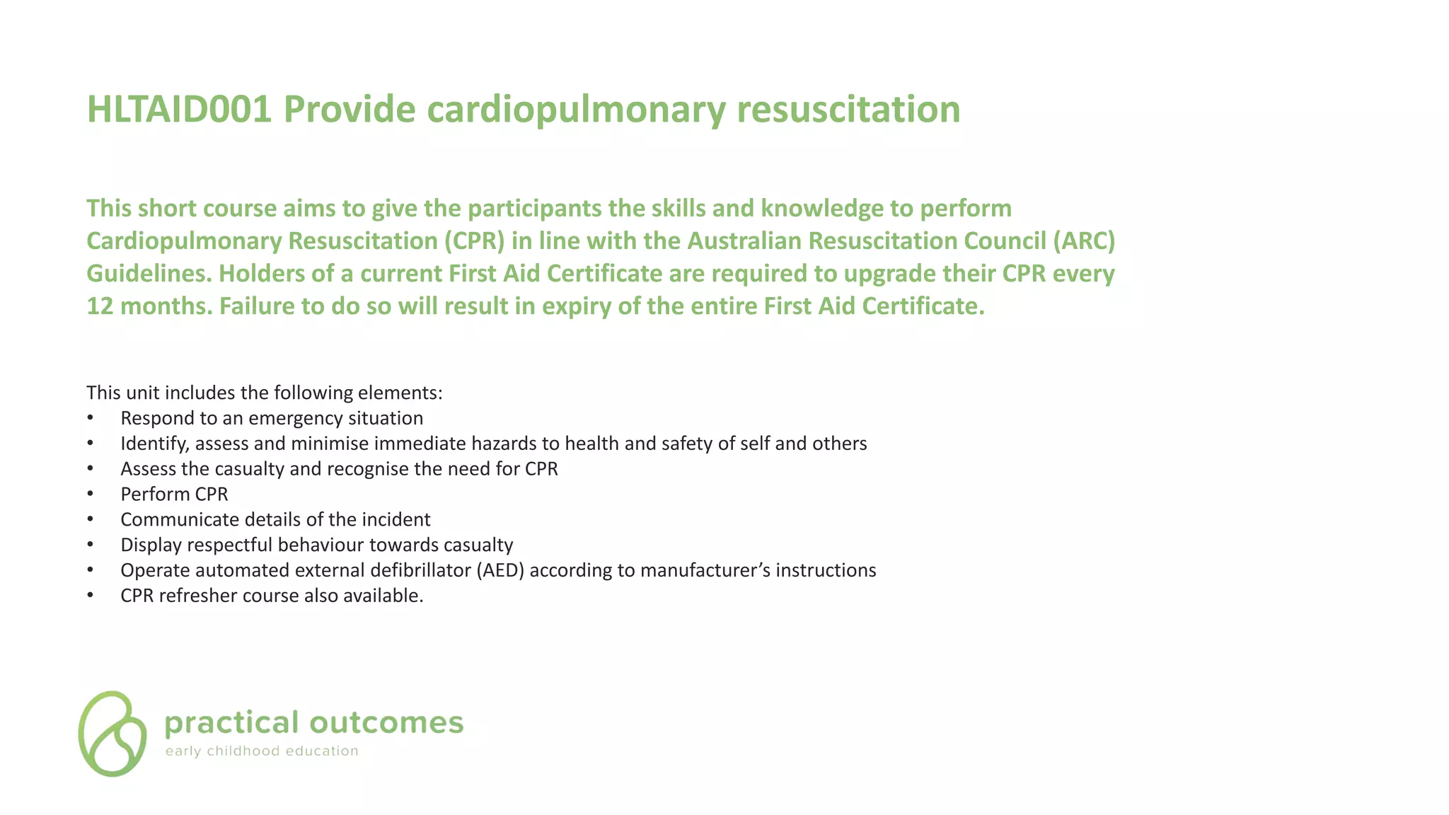 Study First Aid Courses | PDF