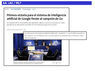 AA: ¿AI / ML?
 
