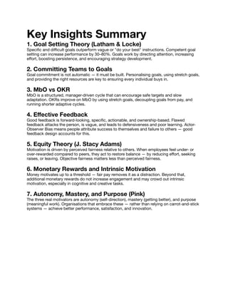 Comprehensive Guide to Goal Setting Theory and Motivation Strategies | PDF
