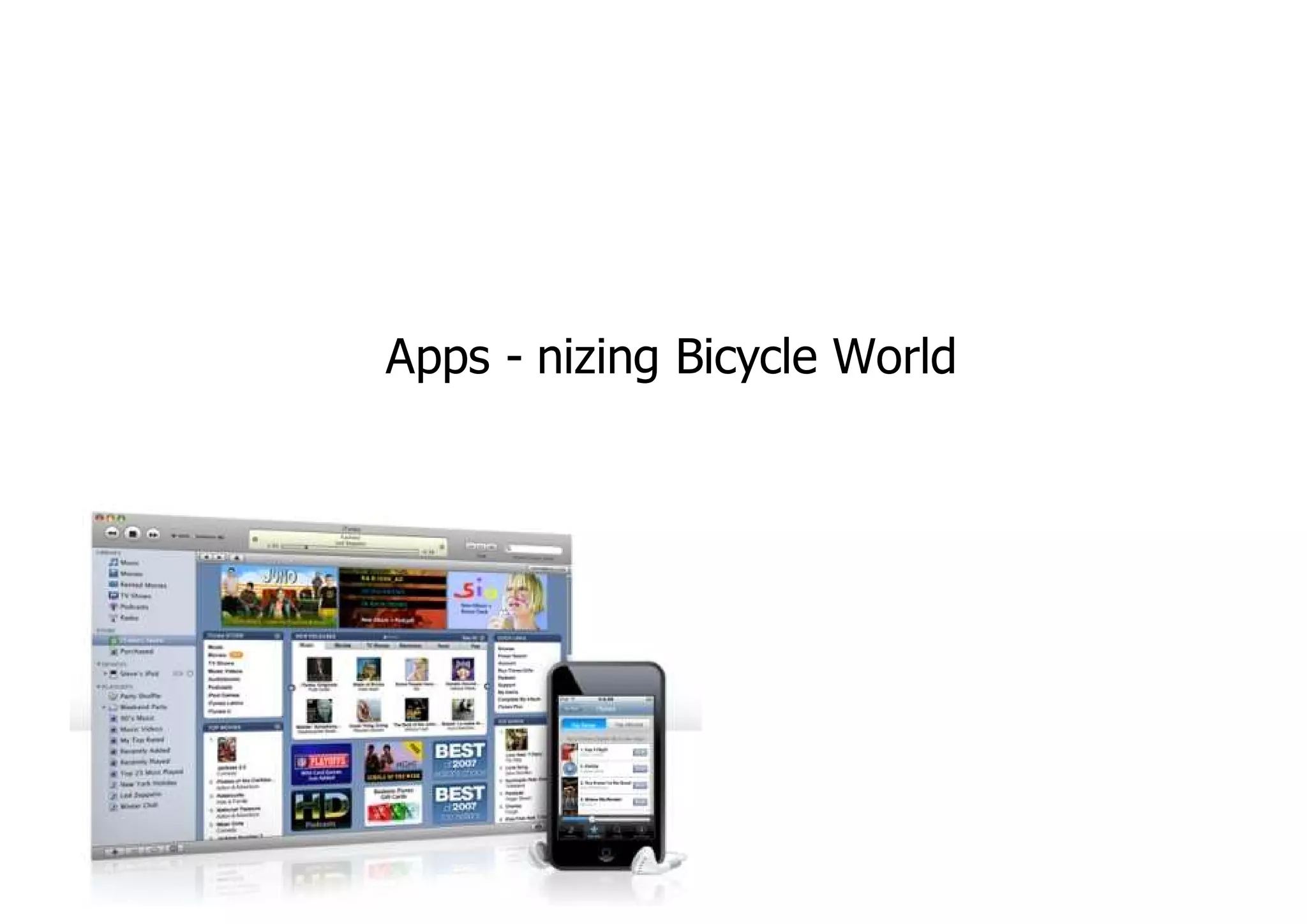 Apps - nizing Bicycle World
 