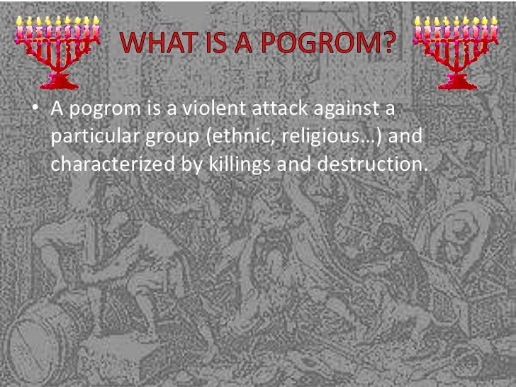 Pogroms against jews