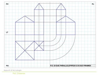 PV                                                                        PL




  LT




  PO                        P.O. DI DUE PARALLELEPIPEDI E DI DUE PIRAMIDI

Appunti di tecnologia
          Prof. Chiarenza
 