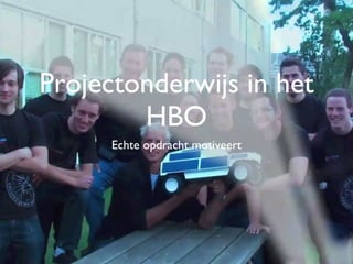 Projectonderwijs in het HBO ,[object Object]