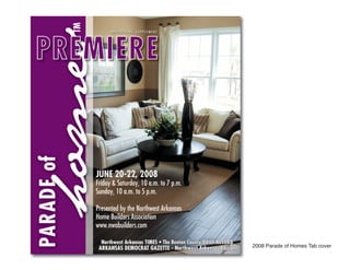 2008 Parade of Homes Tab cover
 