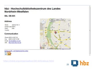 http://lobid.org/organisation/DE-605/about.html
                                                  25
 