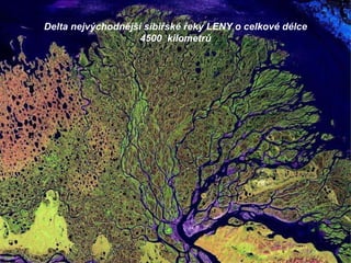 Delta nejvýchodnější sibiřské řeky LENY o celkové délce 4500  kilometrů 