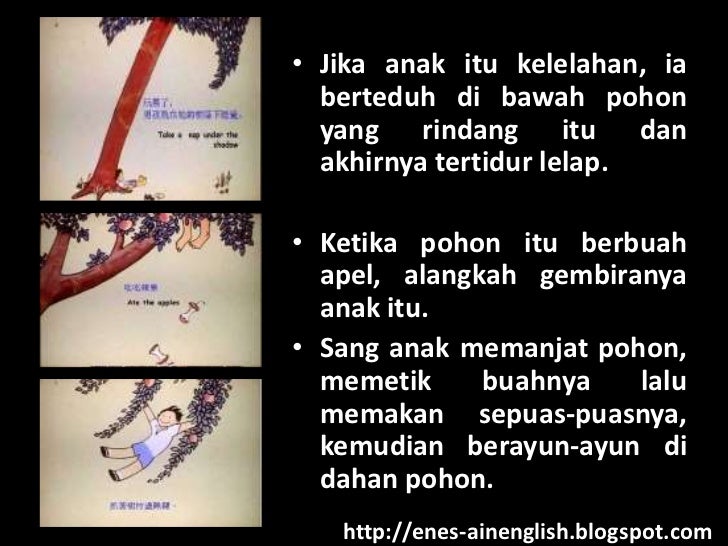 Gambar Pohon Apel Dan Anak Kecil