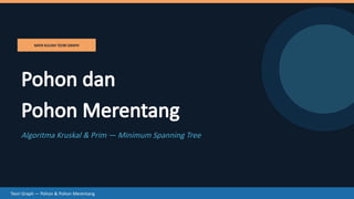 Comprehensive Study of Graph Theory: Trees, Spanning Trees, and MST ...