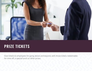 Recognition Points Raffle Creative Ideas For Employee Recognition | PDF