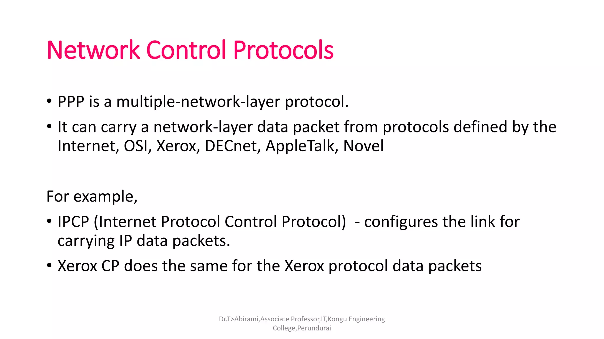 Point to-point protocol (ppp) | PPTX