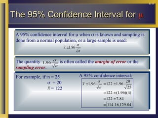 Confidence Interval Answer Example Comprehensive Guide to Confidence Intervals and Statistical Inference | PPT