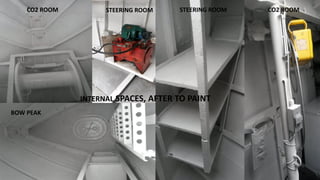 INTERNAL SPACES, AFTER TO PAINT
CO2 ROOM CO2 ROOMSTEERING ROOMSTEERING ROOM
BOW PEAK
 