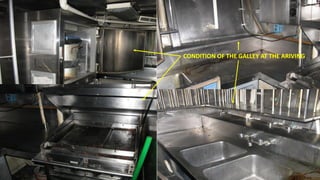 CONDITION OF THE GALLEY AT THE ARIVING
 