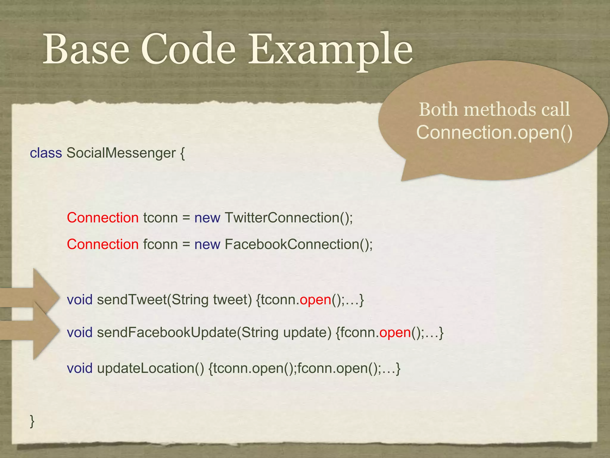 Fragile Pointcut Problem 