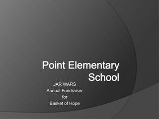 JAR WARS
Annual Fundraiser
for
Basket of Hope

 
