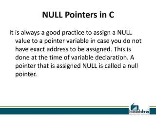 Pointer in C | PPT