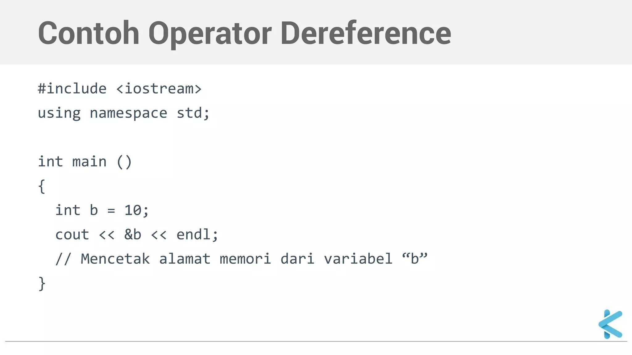 Pemrograman C++ - Pointer | PPT