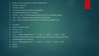 Pointers in c++ programming presentation | PPTX