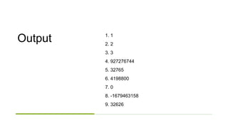 Pointers In C Btech Bca Cs And It Presentations Ppt