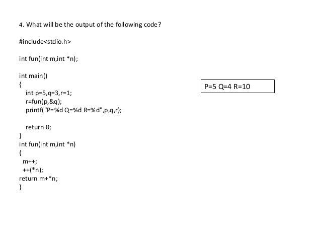 Pointer example