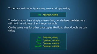 Presentation on pointer. | PPTX
