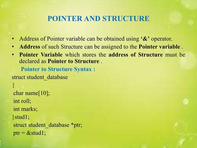Pointer in c | PPTX | Programming Languages | Computing