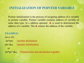 Pointer in c | PPTX | Programming Languages | Computing